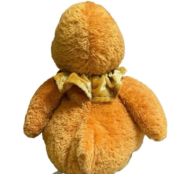 Flowers and Balloons Inc. Stuffed Duck Weighted Bottom Plushy Yellow Orange - Picture 4 of 6